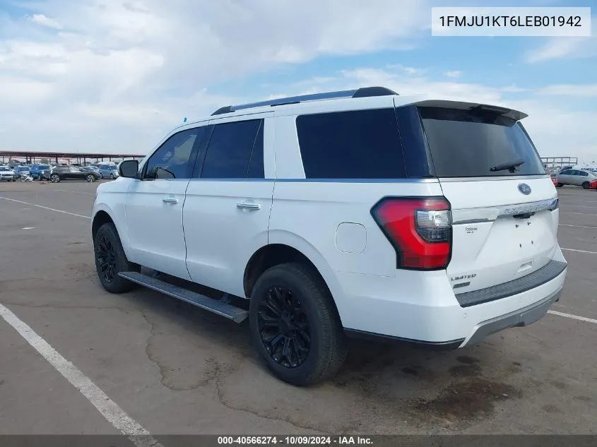 2020 Ford Expedition Limited VIN: 1FMJU1KT6LEB01942 Lot: 40566274