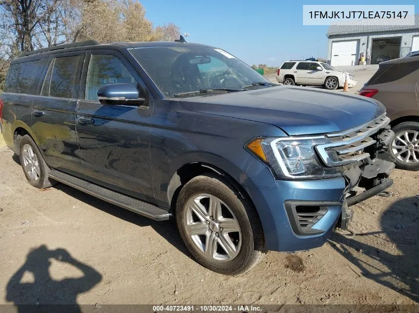 2020 Ford Expedition Xlt Max VIN: 1FMJK1JT7LEA75147 Lot: 40723491