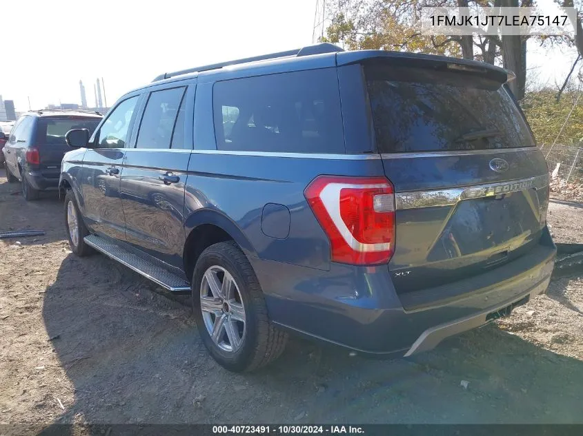 2020 Ford Expedition Xlt Max VIN: 1FMJK1JT7LEA75147 Lot: 40723491