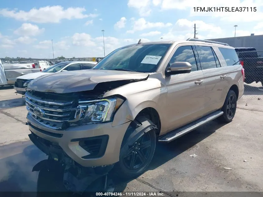 2020 Ford Expedition Xlt Max VIN: 1FMJK1HT5LEA37115 Lot: 40794246