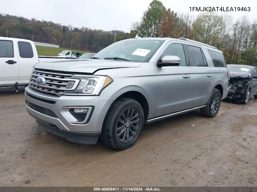 2020 Ford Expedition Limited Max VIN: 1FMJK2AT4LEA19463 Lot: 40809411