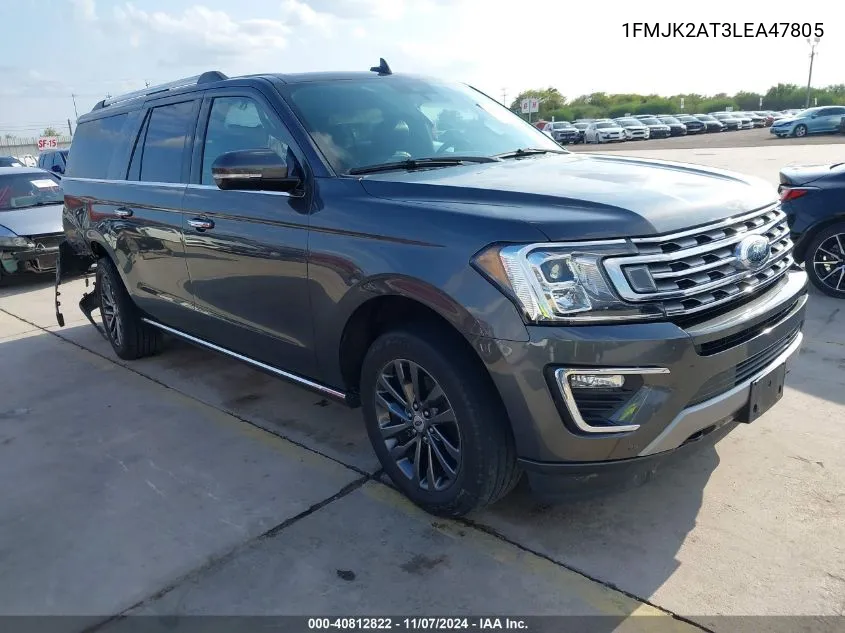 2020 Ford Expedition Limited Max VIN: 1FMJK2AT3LEA47805 Lot: 40812822