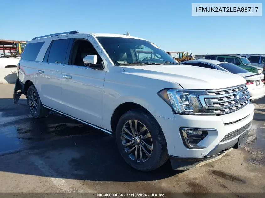 2020 Ford Expedition Limited Max VIN: 1FMJK2AT2LEA88717 Lot: 40883584