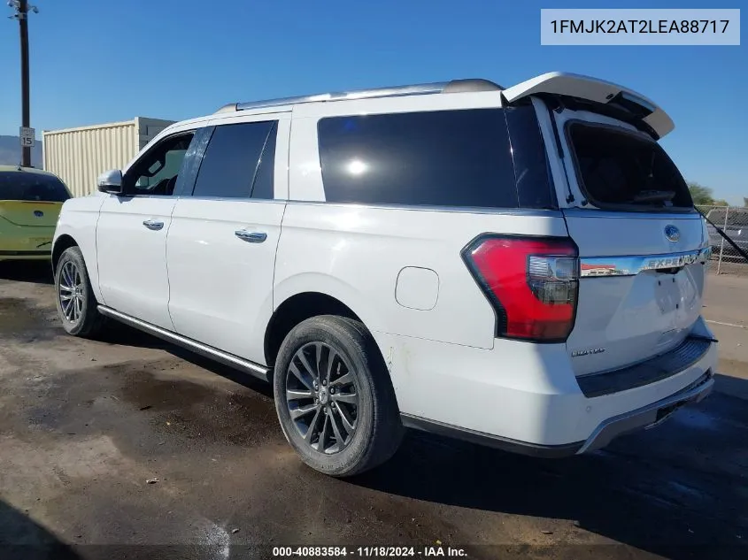 2020 Ford Expedition Limited Max VIN: 1FMJK2AT2LEA88717 Lot: 40883584