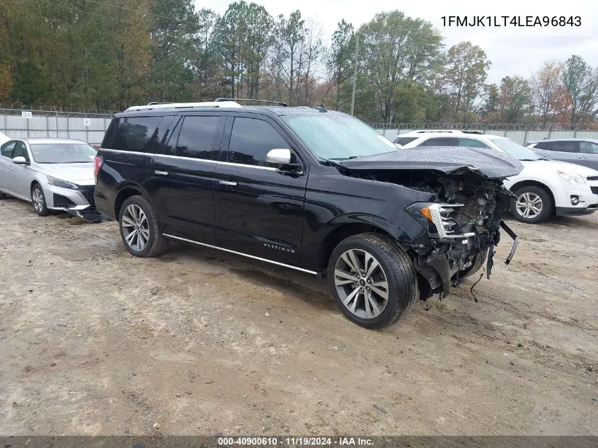 2020 Ford Expedition Platinum Max VIN: 1FMJK1LT4LEA96843 Lot: 40900610