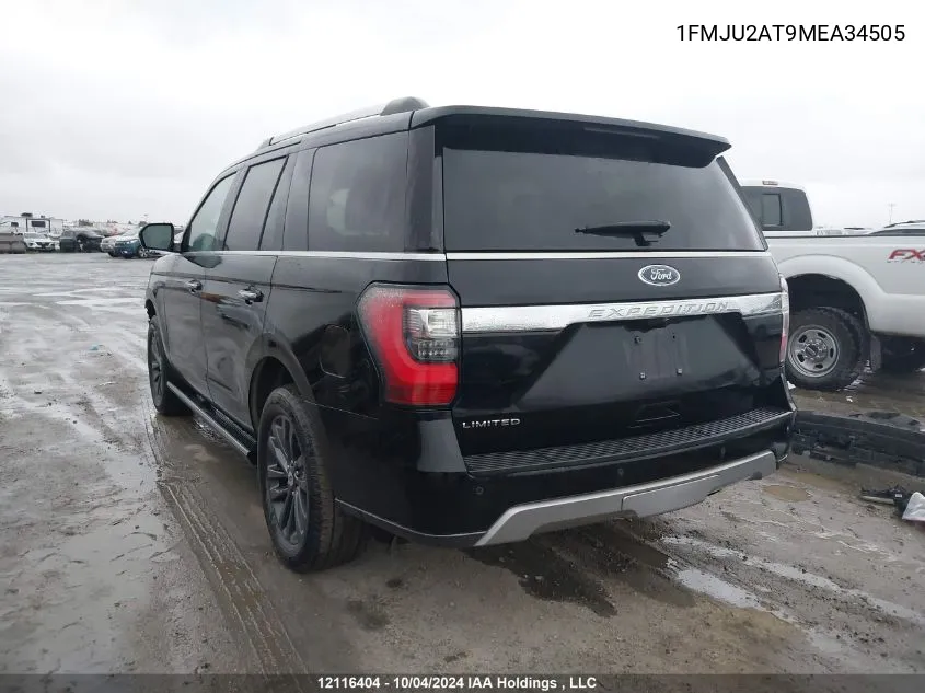 2021 Ford Expedition Limited VIN: 1FMJU2AT9MEA34505 Lot: 12116404