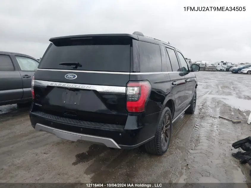 2021 Ford Expedition Limited VIN: 1FMJU2AT9MEA34505 Lot: 12116404