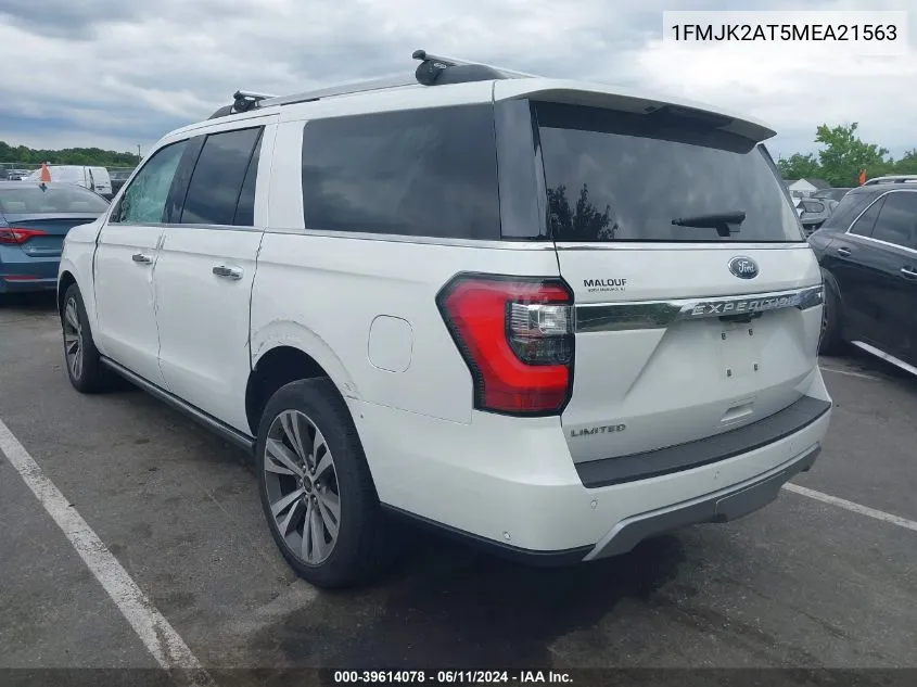 1FMJK2AT5MEA21563 2021 Ford Expedition Limited Max