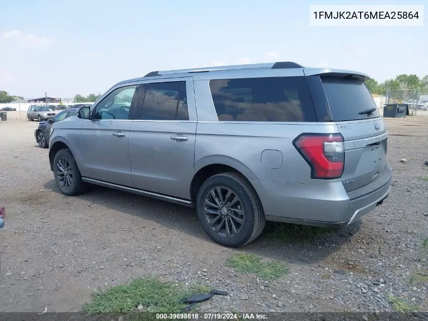 2021 Ford Expedition Limited Max VIN: 1FMJK2AT6MEA25864 Lot: 39898818