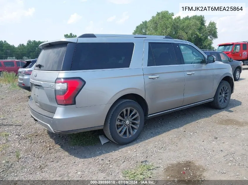 2021 Ford Expedition Limited Max VIN: 1FMJK2AT6MEA25864 Lot: 39898818