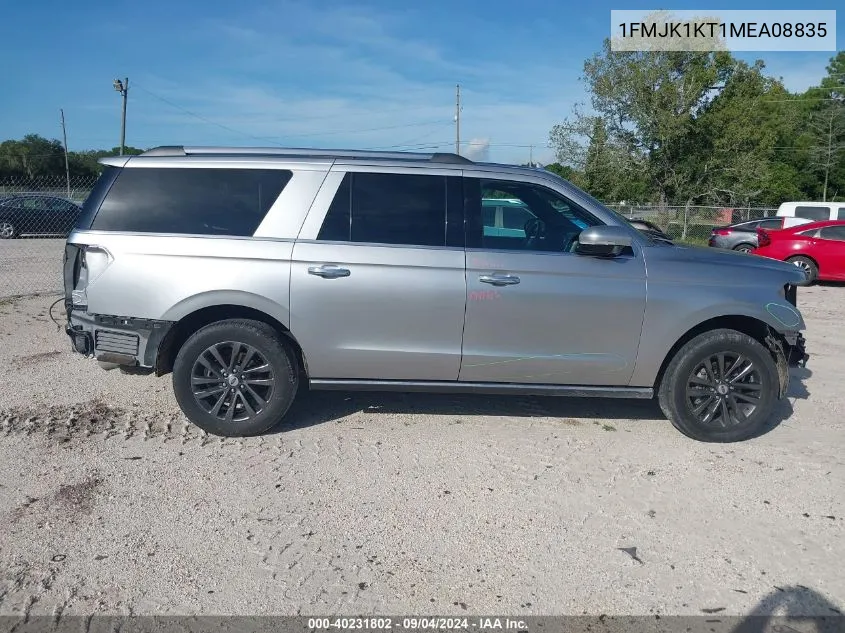 2021 Ford Expedition Limited Max VIN: 1FMJK1KT1MEA08835 Lot: 40231802