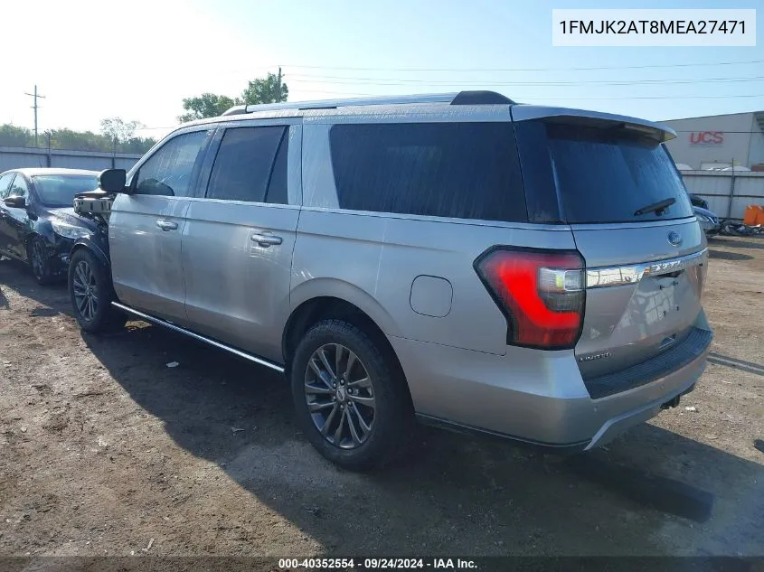 2021 Ford Expedition Limited Max VIN: 1FMJK2AT8MEA27471 Lot: 40352554