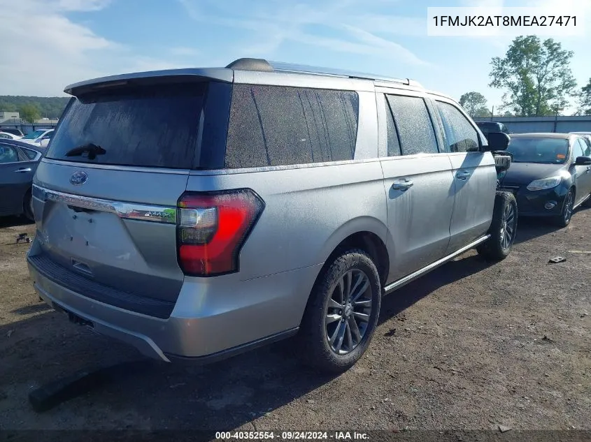 2021 Ford Expedition Limited Max VIN: 1FMJK2AT8MEA27471 Lot: 40352554