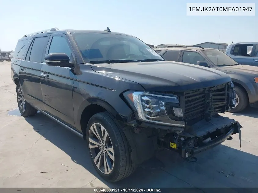 2021 Ford Expedition Max Limited VIN: 1FMJK2AT0MEA01947 Lot: 40583121