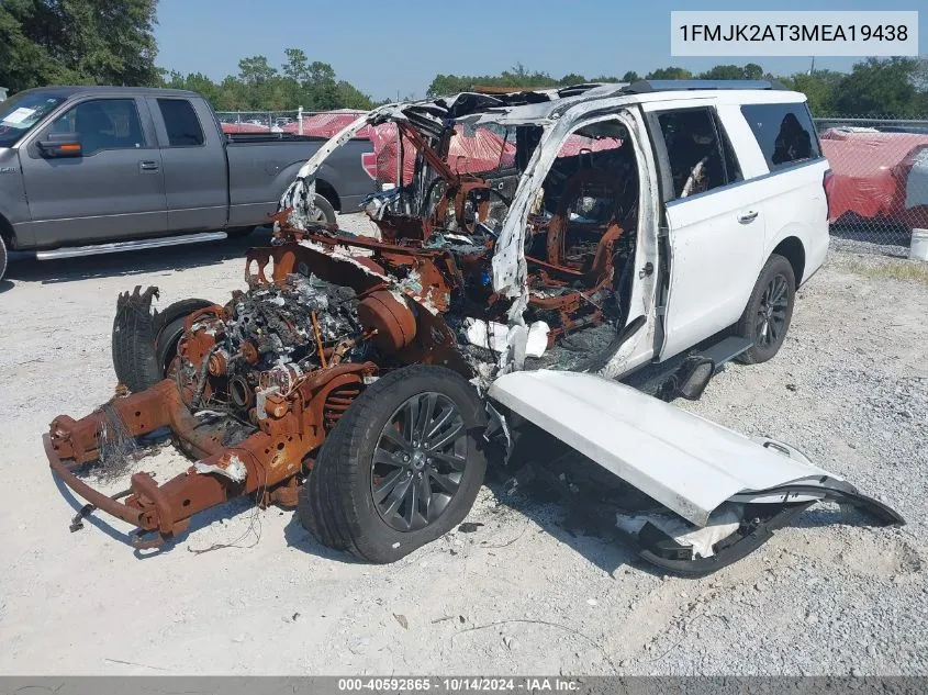 2021 Ford Expedition Limited Max VIN: 1FMJK2AT3MEA19438 Lot: 40592865