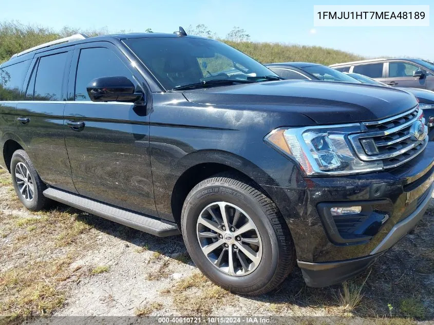 2021 Ford Expedition Xlt VIN: 1FMJU1HT7MEA48189 Lot: 40610721