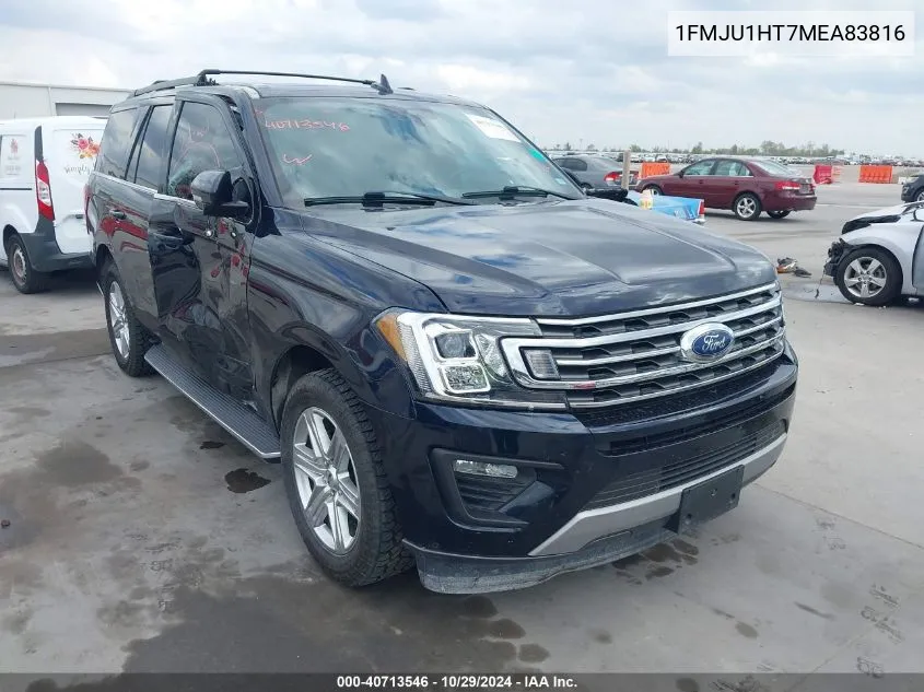 2021 Ford Expedition Xlt VIN: 1FMJU1HT7MEA83816 Lot: 40713546