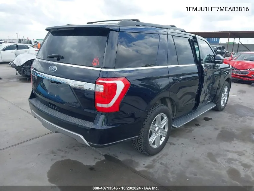 2021 Ford Expedition Xlt VIN: 1FMJU1HT7MEA83816 Lot: 40713546