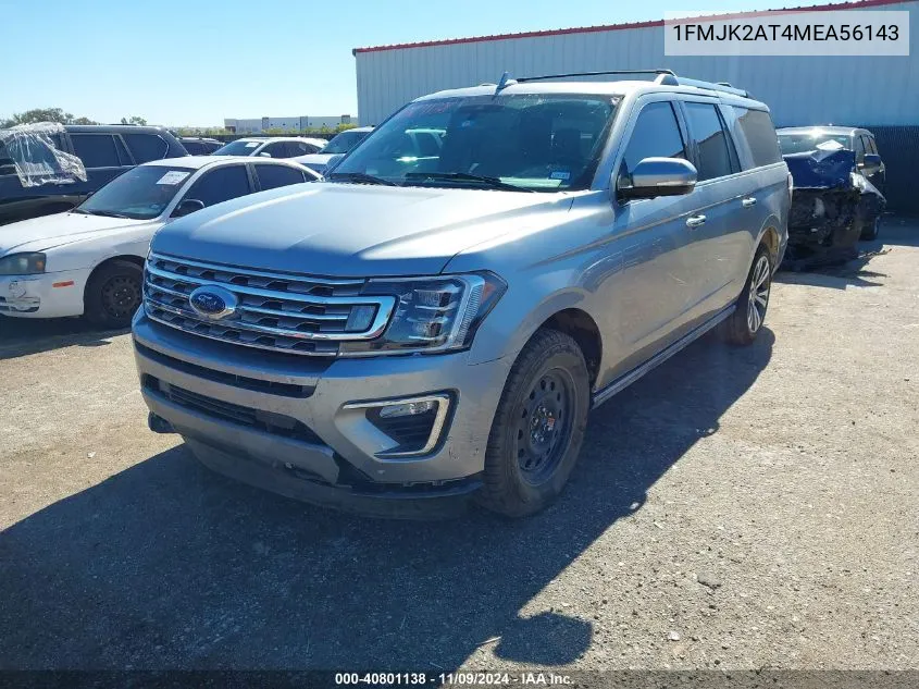 2021 Ford Expedition Limited Max VIN: 1FMJK2AT4MEA56143 Lot: 40801138