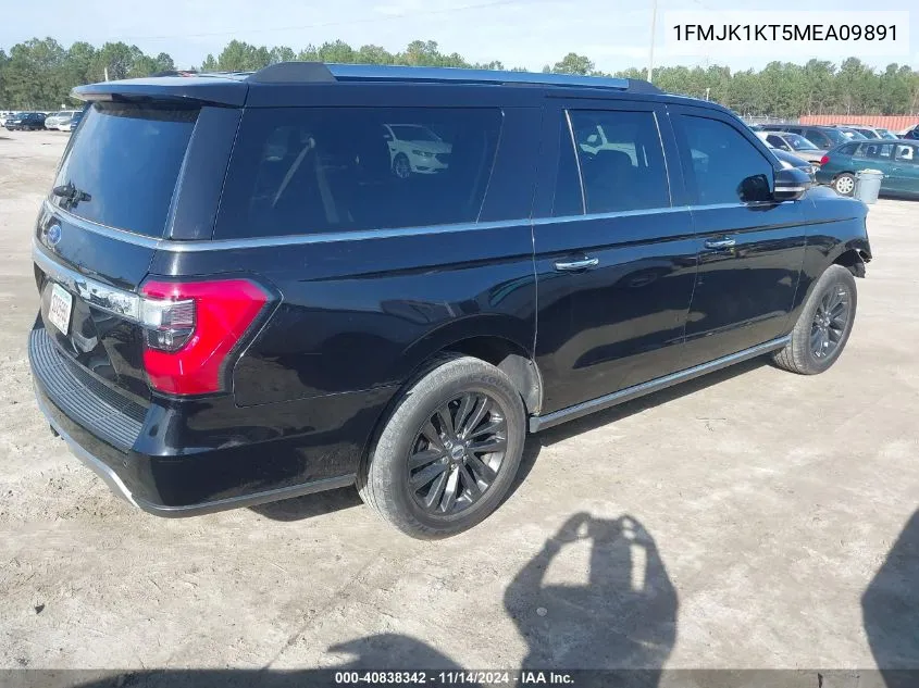 2021 Ford Expedition Limited Max VIN: 1FMJK1KT5MEA09891 Lot: 40838342