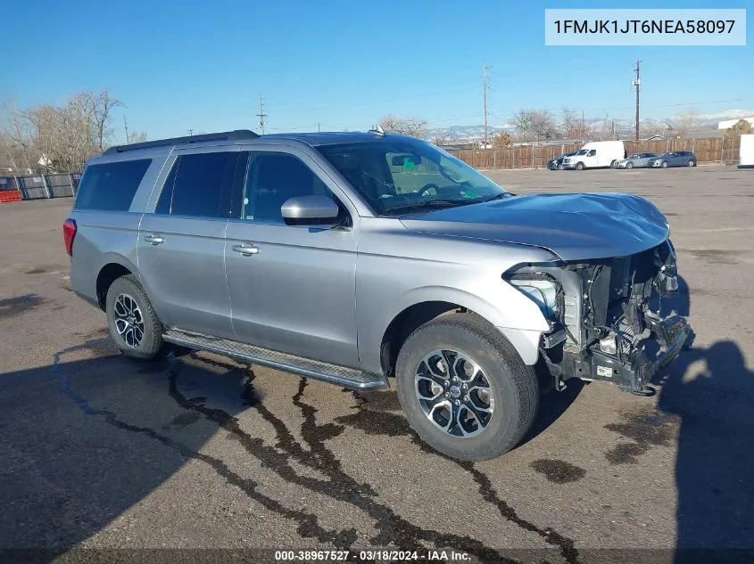 2022 Ford Expedition Xlt Max VIN: 1FMJK1JT6NEA58097 Lot: 38967527