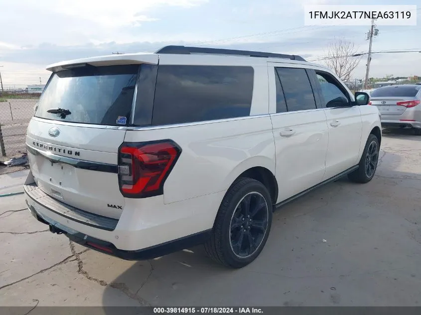 2022 Ford Expedition Limited Max VIN: 1FMJK2AT7NEA63119 Lot: 39814915