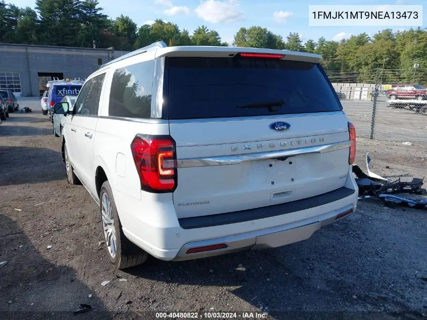 2022 Ford Expedition Platinum Max VIN: 1FMJK1MT9NEA13473 Lot: 40480822