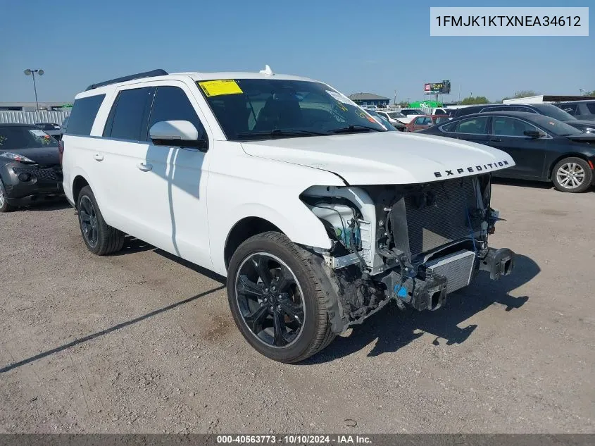 1FMJK1KTXNEA34612 2022 Ford Expedition Limited Max