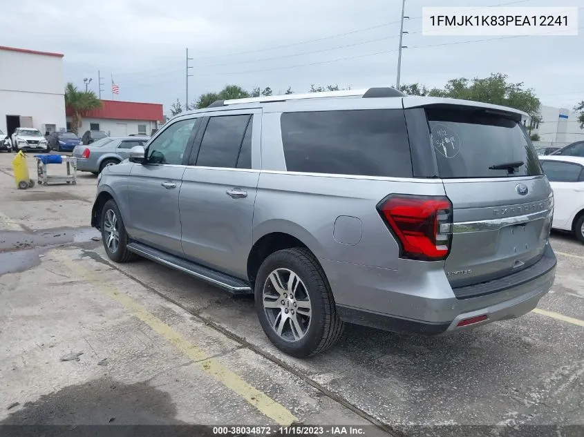 2023 Ford Expedition Limited Max VIN: 1FMJK1K83PEA12241 Lot: 38034872