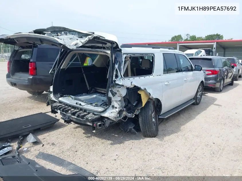 2023 Ford Expedition Xlt Max VIN: 1FMJK1H89PEA57692 Lot: 40202139