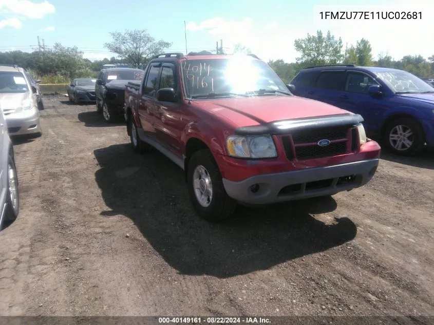 2001 Ford Explorer Sport Trac VIN: 1FMZU77E11UC02681 Lot: 40149161