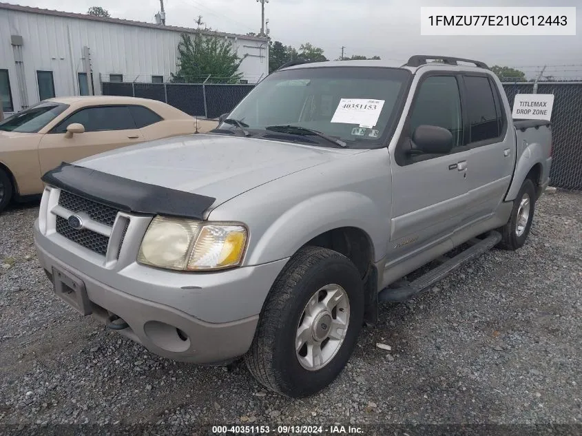 2001 Ford Explorer Sport Trac VIN: 1FMZU77E21UC12443 Lot: 40351153