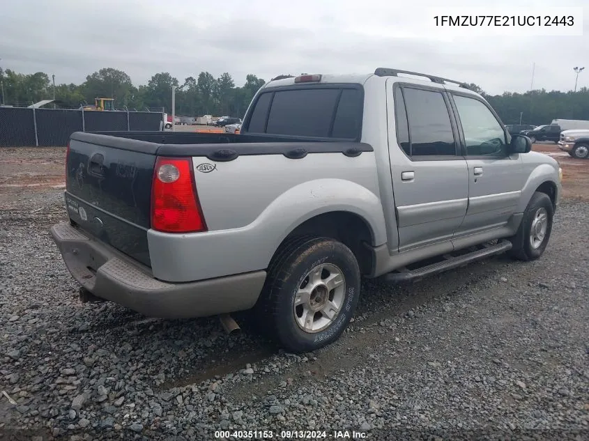 2001 Ford Explorer Sport Trac VIN: 1FMZU77E21UC12443 Lot: 40351153