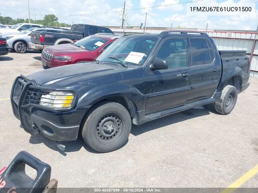 2001 Ford Explorer Sport Trac VIN: 1FMZU67E61UC91500 Lot: 40357699