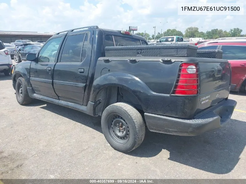 2001 Ford Explorer Sport Trac VIN: 1FMZU67E61UC91500 Lot: 40357699