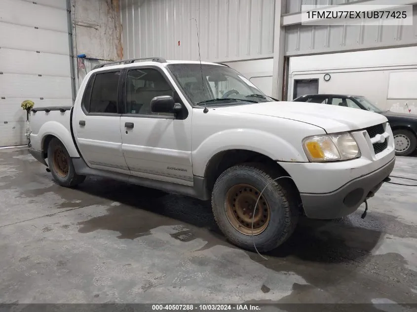 2001 Ford Explorer Sport Trac VIN: 1FMZU77EX1UB77425 Lot: 40507288