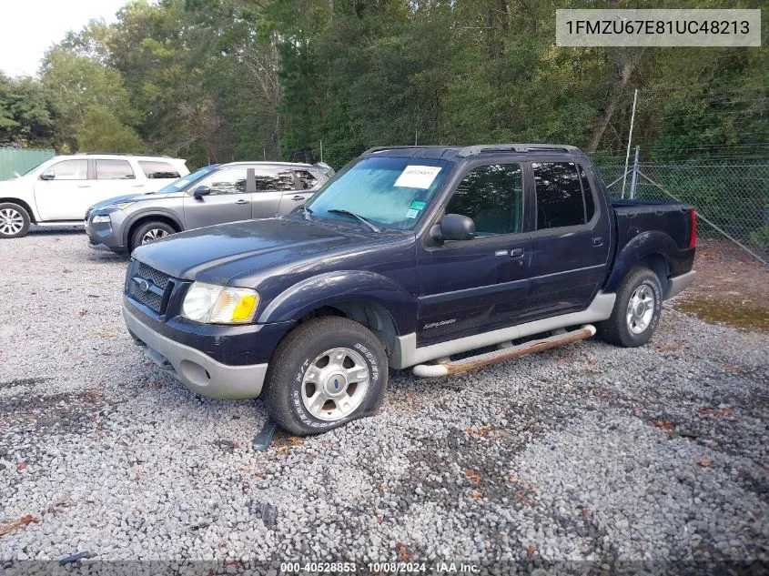 2001 Ford Explorer Sport Trac VIN: 1FMZU67E81UC48213 Lot: 40528853