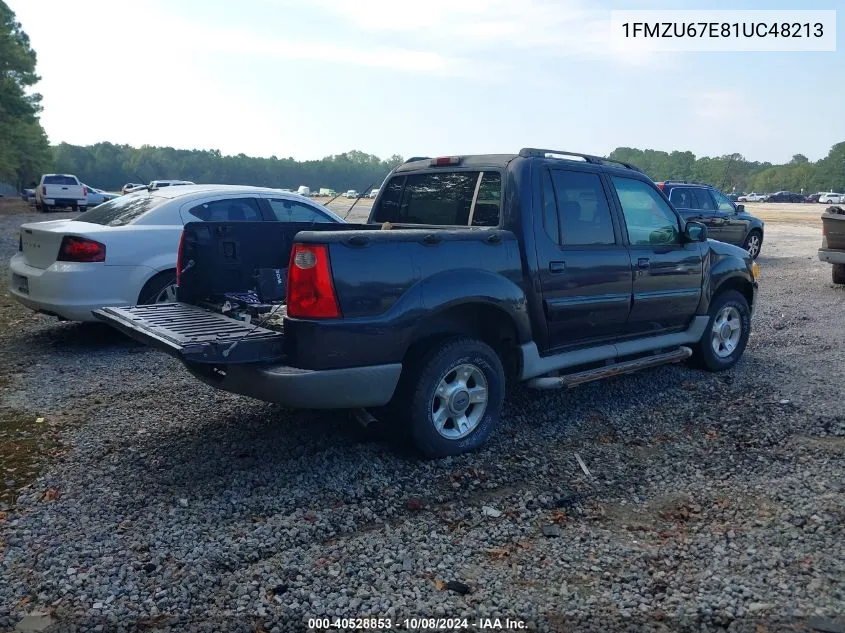 2001 Ford Explorer Sport Trac VIN: 1FMZU67E81UC48213 Lot: 40528853