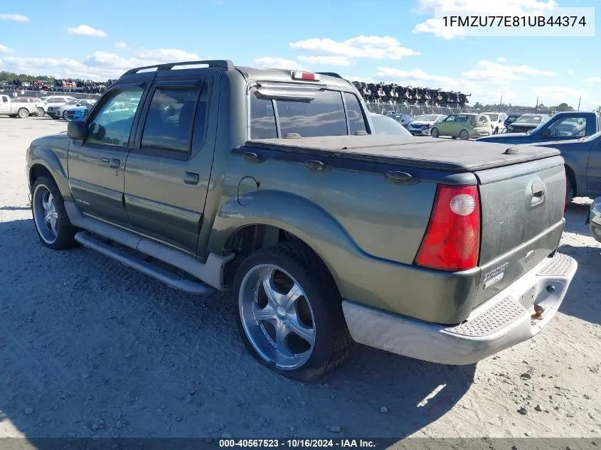 2001 Ford Explorer Sport Trac VIN: 1FMZU77E81UB44374 Lot: 40567523