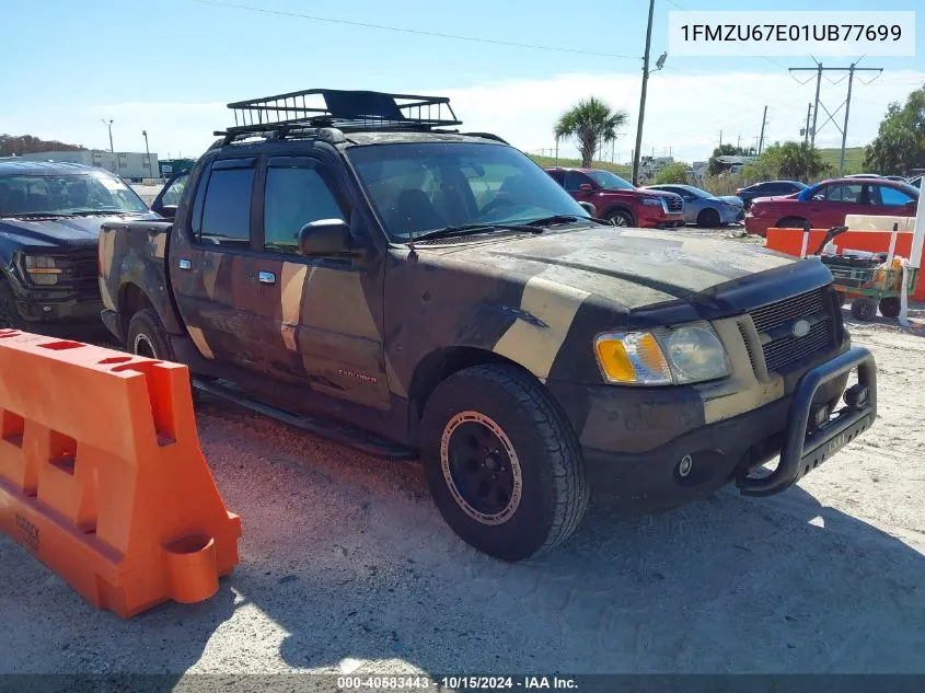 2001 Ford Explorer Sport Trac VIN: 1FMZU67E01UB77699 Lot: 40583443