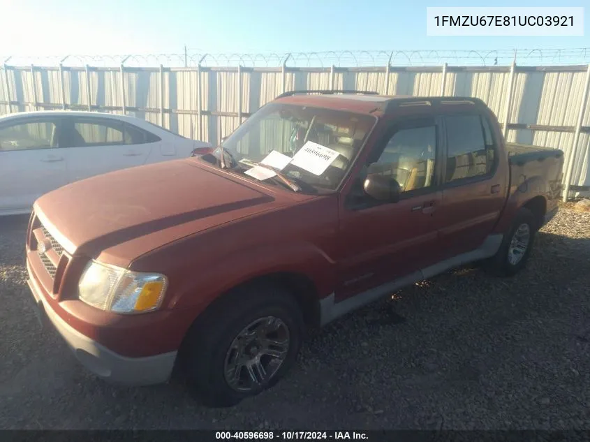 2001 Ford Explorer Sport Trac VIN: 1FMZU67E81UC03921 Lot: 40596698