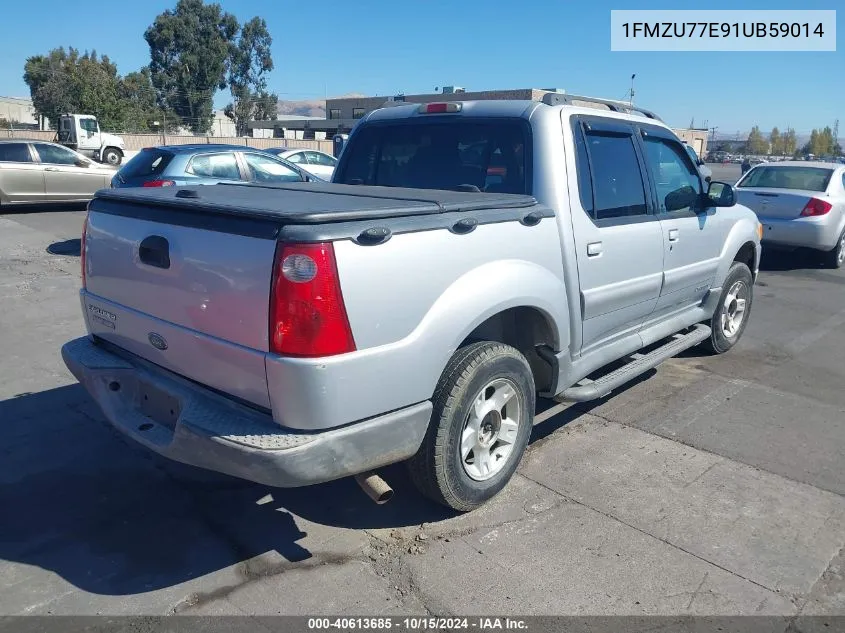 2001 Ford Explorer Sport Trac VIN: 1FMZU77E91UB59014 Lot: 40613685