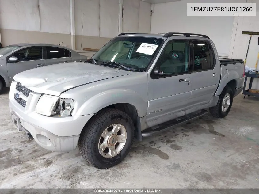 1FMZU77E81UC61260 2001 Ford Explorer Sport Trac