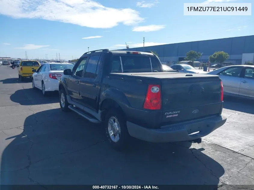 2001 Ford Explorer Sport Trac VIN: 1FMZU77E21UC91449 Lot: 40732167