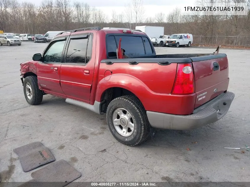 2001 Ford Explorer Sport Trac VIN: 1FMZU67E61UA61939 Lot: 40855277