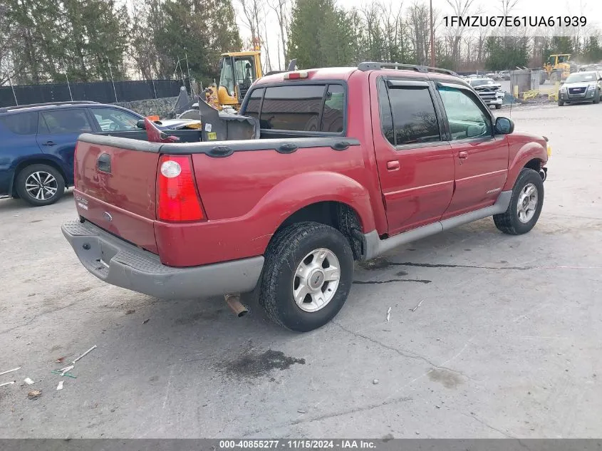 2001 Ford Explorer Sport Trac VIN: 1FMZU67E61UA61939 Lot: 40855277