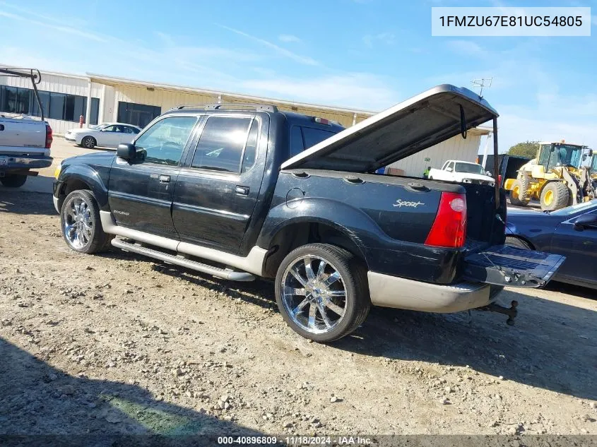 2001 Ford Explorer Sport Trac VIN: 1FMZU67E81UC54805 Lot: 40896809