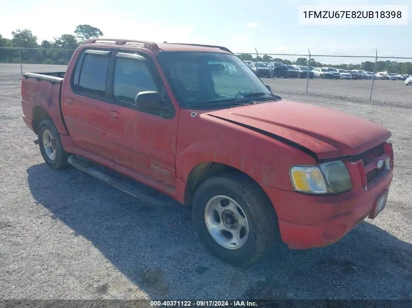 2002 Ford Explorer Sport Trac VIN: 1FMZU67E82UB18398 Lot: 40371122