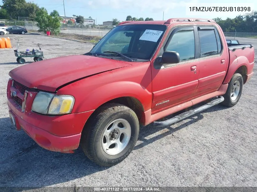 2002 Ford Explorer Sport Trac VIN: 1FMZU67E82UB18398 Lot: 40371122