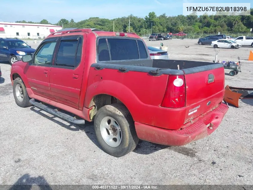 2002 Ford Explorer Sport Trac VIN: 1FMZU67E82UB18398 Lot: 40371122